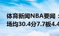 体育新闻NBA要闻：巨星表现伦纳德季后赛场均30.4分7.7板4.4助