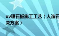 uv理石板施工工艺（人造石材(岗石)UV淋涂常见问题及解决方案）