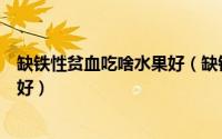缺铁性贫血吃啥水果好（缺铁性贫血患者吃什么水果对身体好）
