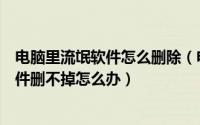 电脑里流氓软件怎么删除（电脑如何删除流氓软件、流氓软件删不掉怎么办）