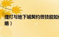 提灯与地下城契约兽技能如何融合（提灯与地下城契约兽攻略）