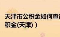 天津市公积金如何查询（如何网上查看个人公积金(天津)）