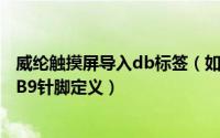 威纶触摸屏导入db标签（如何获得威纶通各型号触摸屏的DB9针脚定义）
