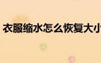 衣服缩水怎么恢复大小（衣服缩水怎么恢复）