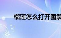 榴莲怎么打开图解（榴莲怎么打开）