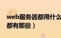web服务器都用什么语言写的（Web服务器都有那些）