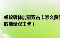 蚂蚁森林能量双击卡怎么获得（支付宝95公益周活动怎么获取能量双击卡）