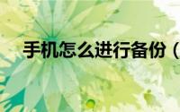 手机怎么进行备份（手机怎么进行备份）