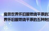 魔兽世界怀旧服燃烧平原的五种附魔秘药简介大全（魔兽世界怀旧服燃烧平原的五种附魔秘药简介）
