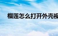 榴莲怎么打开外壳视频（榴莲怎么打开）