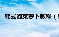 韩式泡菜萝卜教程（韩式泡菜萝卜的做法）