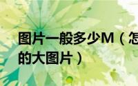 图片一般多少M（怎么制造几M甚至几十M的大图片）