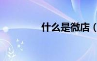 什么是微店（微店怎么开）