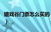 嬉戏谷门票怎么买的（嬉戏谷门票怎么买便宜）