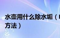 水壶用什么除水垢（电水壶除水垢的七大常用方法）