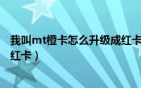 我叫mt橙卡怎么升级成红卡（我叫mt 满星橙卡怎么进化到红卡）