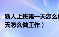 新人上班第一天怎么自我介绍（新人上班第一天怎么做工作）
