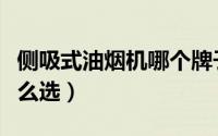 侧吸式油烟机哪个牌子的好（侧吸式油烟机怎么选）