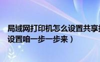 局域网打印机怎么设置共享打印机（局域网打印机共享如何设置咱一步一步来）