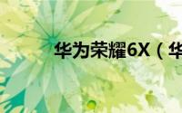 华为荣耀6X（华为荣耀6X开箱）