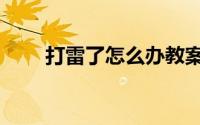 打雷了怎么办教案（打雷了怎么办）