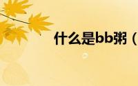 什么是bb粥（什么是BB霜）