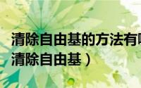 清除自由基的方法有哪些（自由基是什么怎么清除自由基）