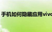 手机如何隐藏应用vivo（手机如何隐藏应用）