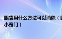 眼袋用什么方法可以消除（眼袋用什么方法消除 告别眼袋的小窍门）