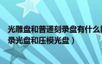光雕盘和普通刻录盘有什么区别（怎样识别手头的光盘是刻录光盘和压模光盘）