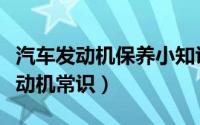 汽车发动机保养小知识（汽车正确合理保养发动机常识）