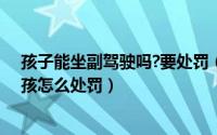 孩子能坐副驾驶吗?要处罚（副驾驶能坐小孩吗副驾驶坐小孩怎么处罚）