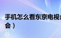 手机怎么看东京电视台（手机怎么看东京奥运会）