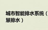 城市智能排水系统（城市排水信息化监测 智慧排水）