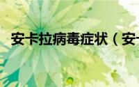 安卡拉病毒症状（安卡拉病毒症状是什么）