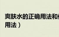 爽肤水的正确用法和使用顺序（爽肤水的正确用法）