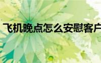 飞机晚点怎么安慰客户（飞机晚点怎么查询）