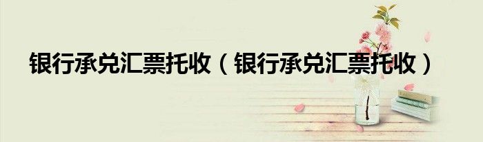 银行承兑汇票托收（银行承兑汇票托收）