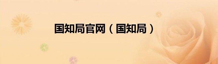 国知局官网（国知局）