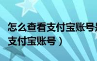 怎么查看支付宝账号是不是自己的（怎么查看支付宝账号）