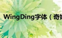 WingDing字体（奇妙的Wingdings字体）