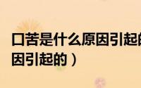 口苦是什么原因引起的老年人（口苦是什么原因引起的）