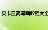 皮卡丘简笔画教程大全（皮卡丘简笔画教程）