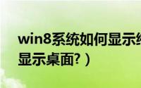 win8系统如何显示缩略图（Win8系统如何显示桌面?）