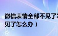 微信表情全部不见了怎么办（微信部分表情不见了怎么办）