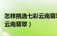 怎样挑选七彩云南翡翠的真假（怎样挑选七彩云南翡翠）