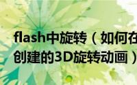 flash中旋转（如何在Flash8里使用Flashcs6创建的3D旋转动画）