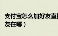 支付宝怎么加好友直接通过（支付宝怎么加好友在哪）