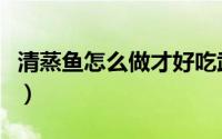 清蒸鱼怎么做才好吃武昌鱼（清蒸鱼怎么做呢）