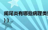 阑尾炎有哪些病理类型（阑尾炎有哪些症状(1)）